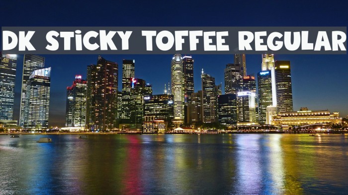 DK Sticky Toffee Regular Polices examples