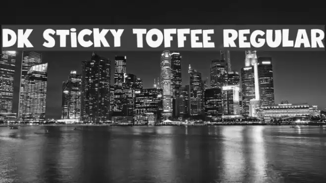 DK Sticky Toffee Regular Polices examples
