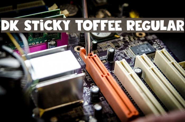 DK Sticky Toffee Regular Polices examples