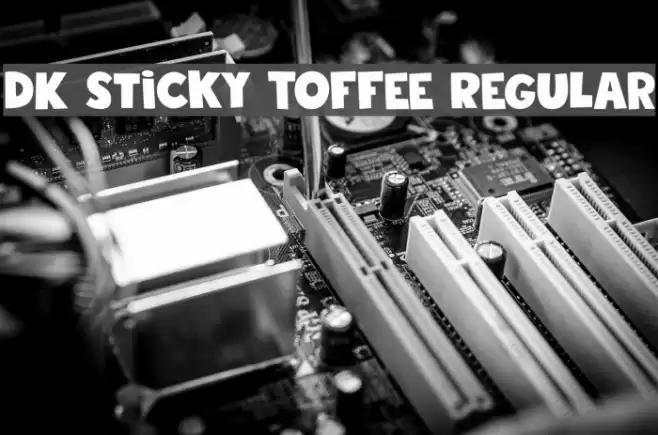DK Sticky Toffee Regular Polices examples