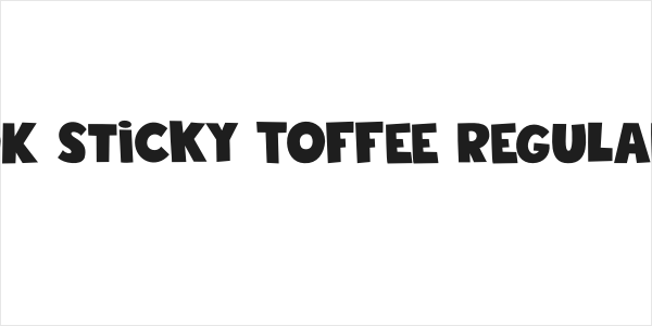 DK Sticky Toffee Regular Logo