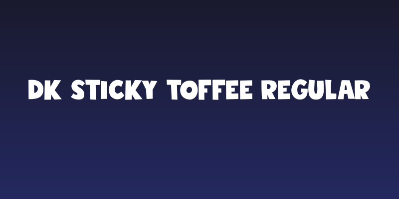 DK Sticky Toffee Regular Social Header