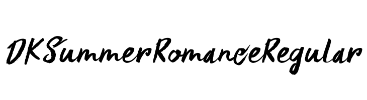 DK Summer Romance Regular  Free Fonts Download