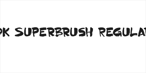 DK Superbrush Regular Logo