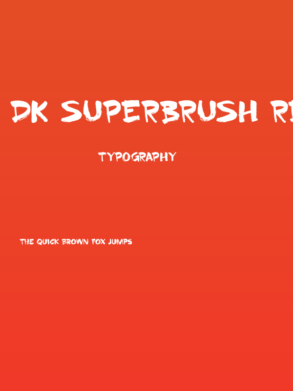 DK Superbrush Regular Poster