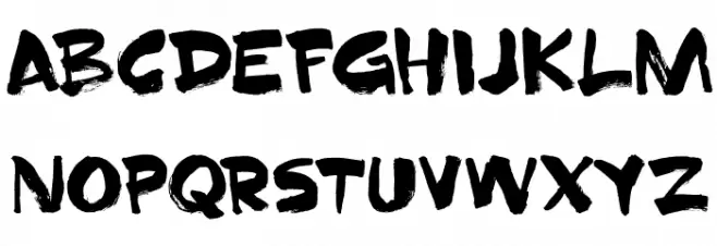 DK Superbrush Regular Fonte MINÚSCULAS