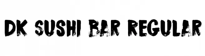 DK Sushi Bar Regular  Frei Schriftart Herunterladen