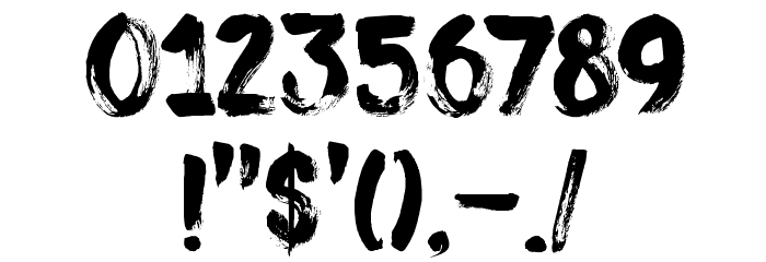 DK Sushi Bar Regular Font OTHER CHARS