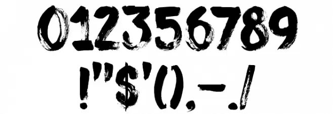 DK Sushi Bar Regular Font OTHER CHARS