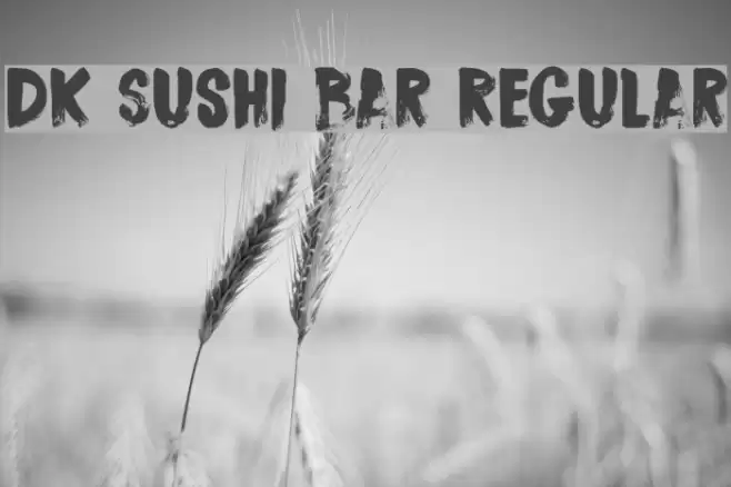 DK Sushi Bar Regular Font examples