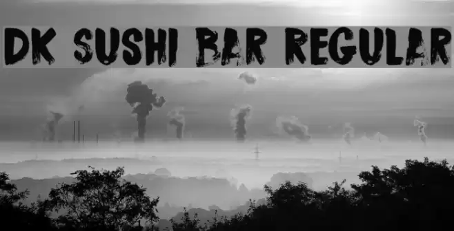 DK Sushi Bar Regular Font examples
