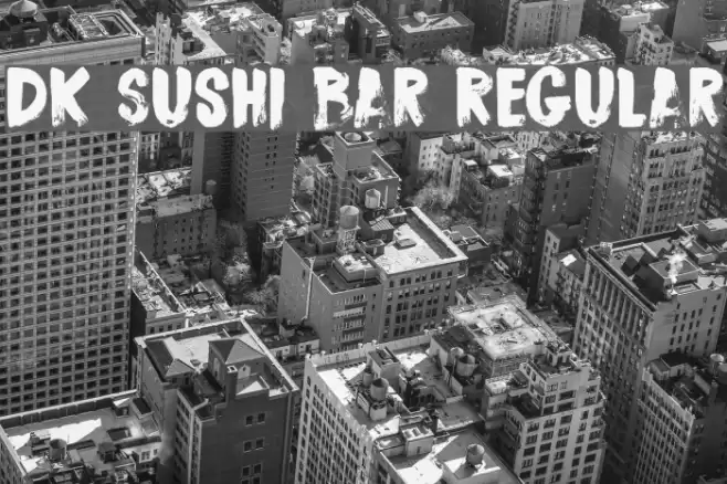 DK Sushi Bar Regular Font examples