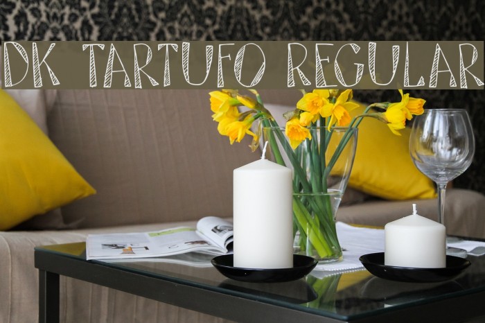 DK Tartufo Regular Font examples