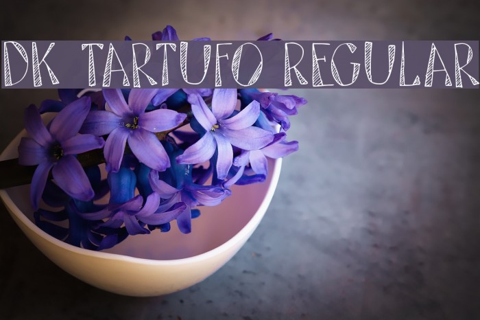 DK Tartufo Regular Font examples