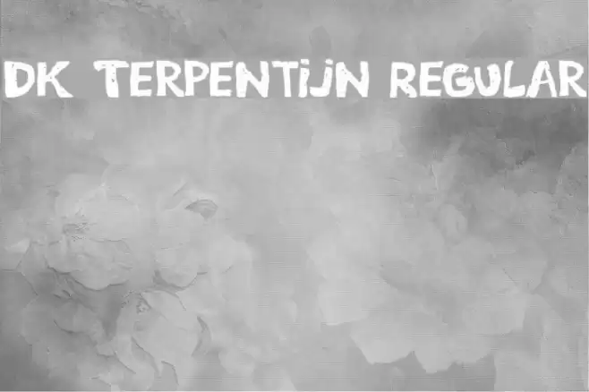 DK Terpentijn Regular Font examples