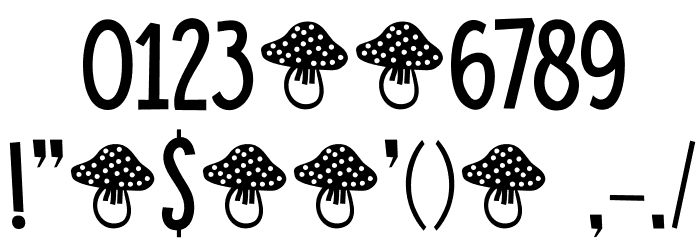 DK Toadstool Regular Font OTHER CHARS