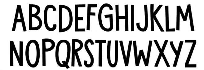 DK Toadstool Regular Fonte MAIÚSCULAS