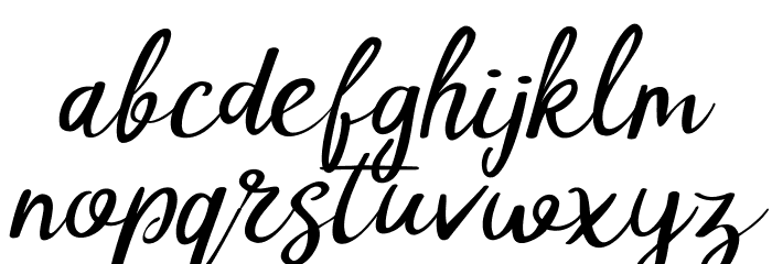 DK Tompouce Regular Font LOWERCASE