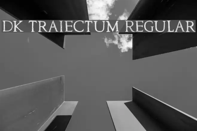 DK Traiectum Regular Font examples