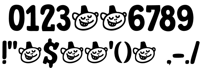 DK Trained Monkey Regular Font OTHER CHARS