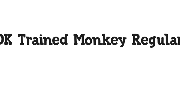DK Trained Monkey Regular Logo
