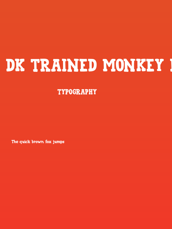 DK Trained Monkey Regular Poster