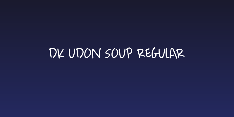 DK Udon Soup Regular Social Header