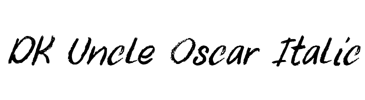 DK Uncle Oscar Italic Font