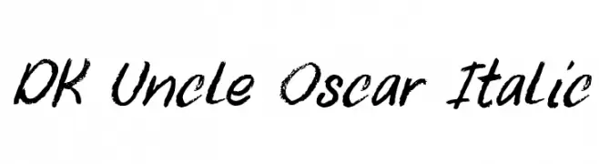 DK Uncle Oscar Italic  baixar fontes gratis