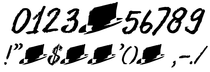 DK Uncle Oscar Italic Font OTHER CHARS