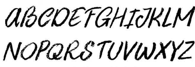 DK Uncle Oscar Italic Font Litere mari