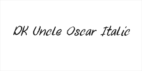 DK Uncle Oscar Italic Logo