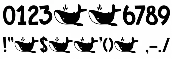 DK Whale Song Regular Font OTHER CHARS