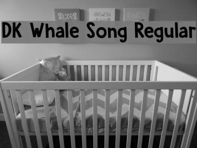 DK Whale Song Regular Font examples