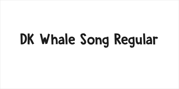 DK Whale Song Regular Logo