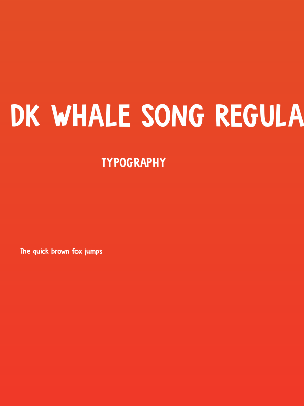 DK Whale Song Regular Poster
