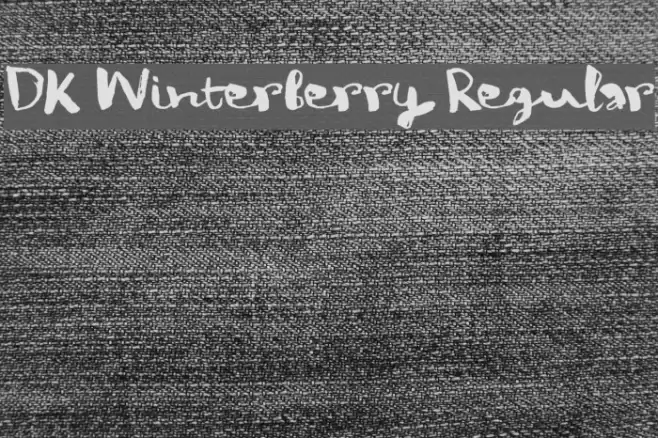 DK Winterberry Regular Font examples