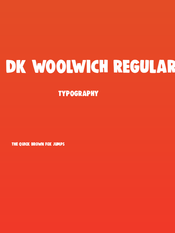 DK Woolwich Regular Poster
