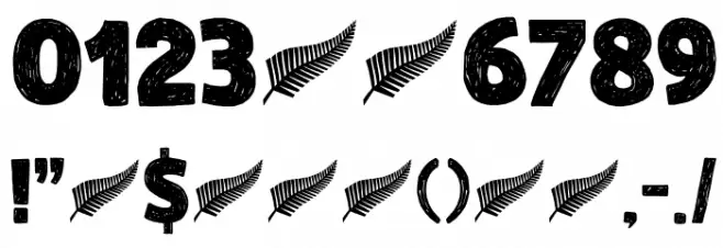 DK Zealand Regular Font OTHER CHARS