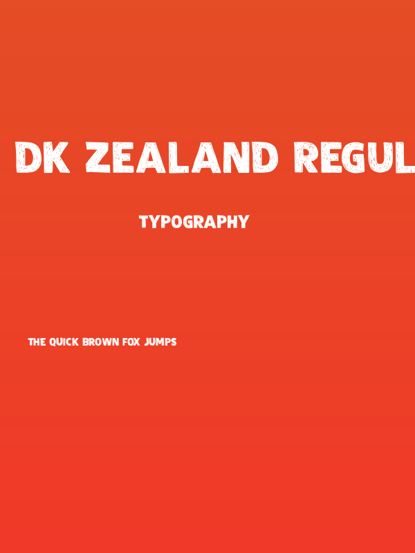 DK Zealand Regular Poster