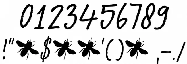 DKAbelia Font Alte caractere