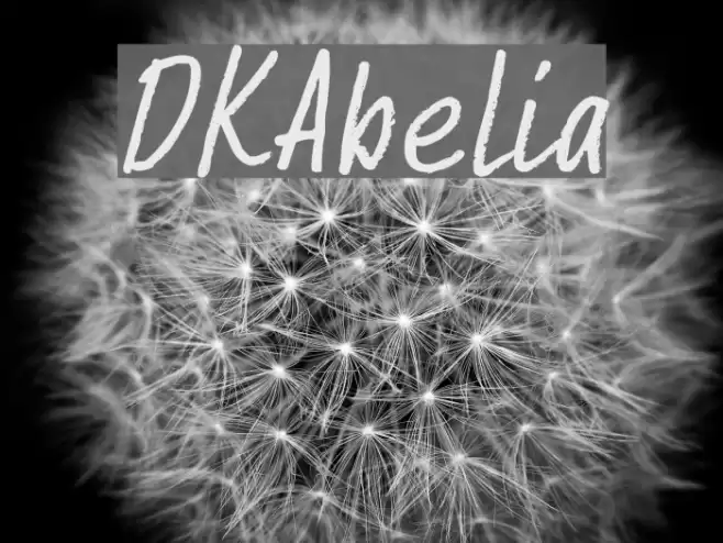 DKAbelia Font examples