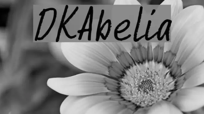 DKAbelia Font examples