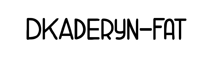 DKAderyn-Fat Font