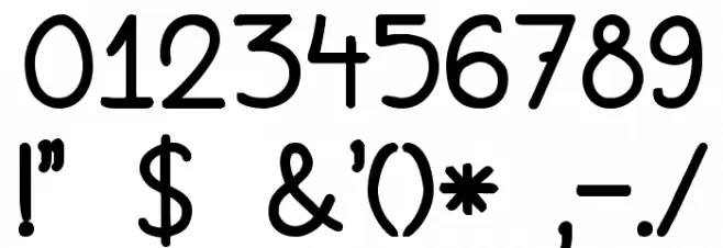 DKAderyn-Fat Font OTHER CHARS