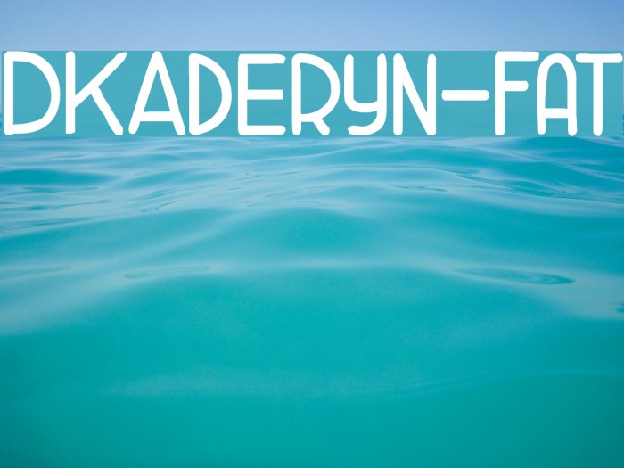 DKAderyn-Fat Font examples