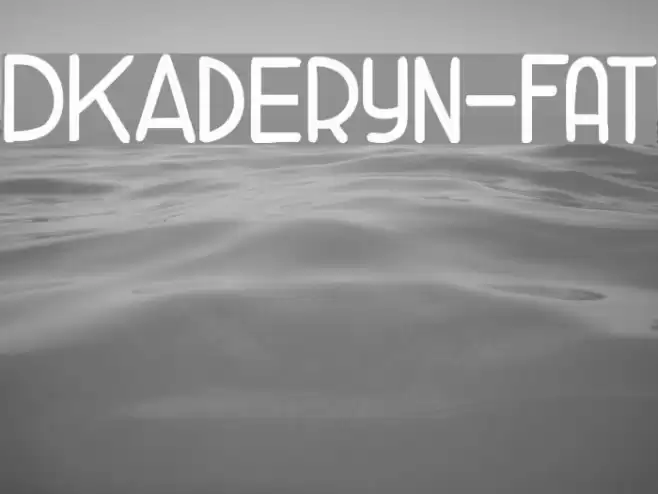 DKAderyn-Fat Font examples