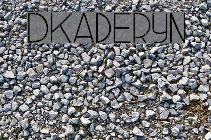 DKAderyn Font examples