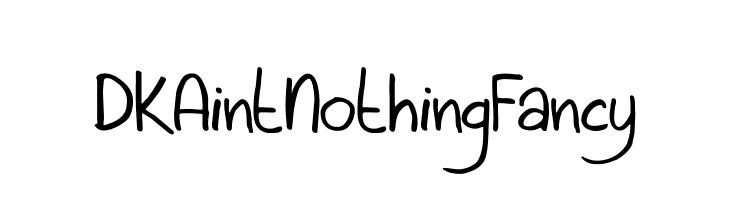 DKAintNothingFancy  Скачать бесплатные шрифты