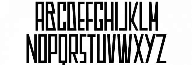 DKAmericain Schriftart Kleinbuchstaben